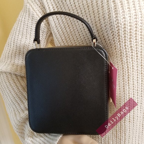 NWT KATE SPADE DAISY MEOW CROSSBODY BLACK LEOPARD WHITE WKR00600 100% AUTHENTIC - Picture 4 of 13